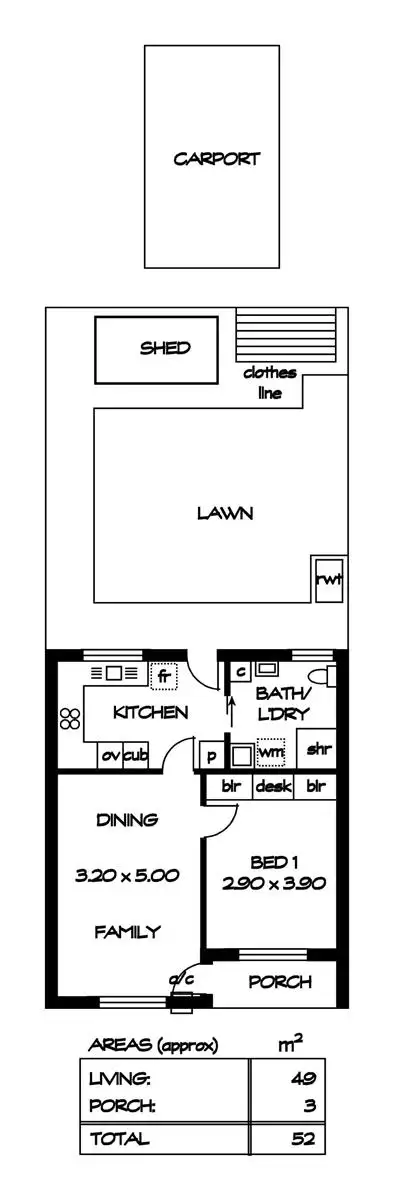 Floorplan of Homely unit listing, 4/3-9 Fitzgerald Avenue, Enfield SA 5085