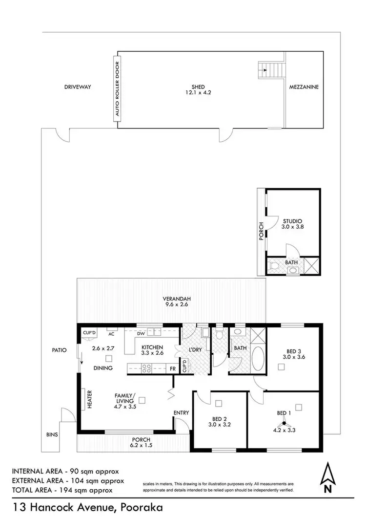 Floorplan of Homely house listing, 13 Hancock Avenue, Pooraka SA 5095