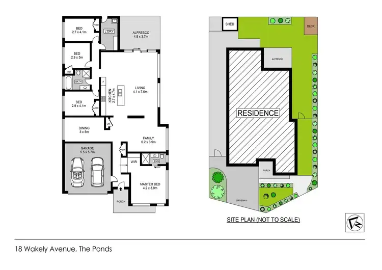 Floorplan of Homely house listing, 18 Wakely Avenue, The Ponds NSW 2769