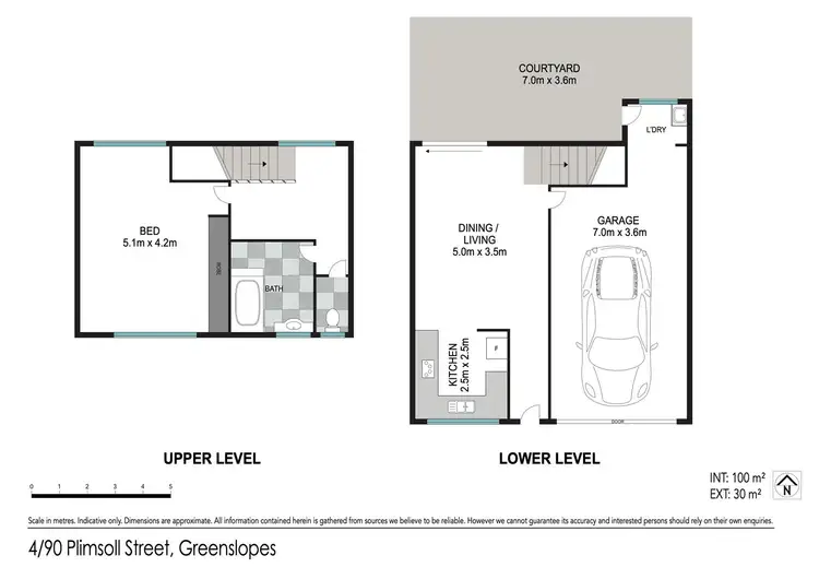 Floorplan of Homely townhouse listing, 4/90 Plimsoll Street, Greenslopes QLD 4120