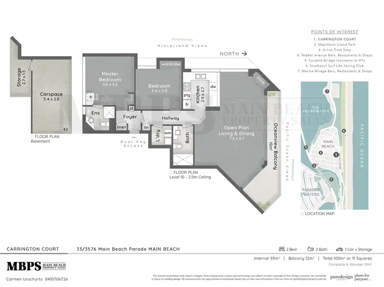 Floorplan of Homely apartment listing, 33/3576 Main Beach Parade, Main Beach QLD 4217