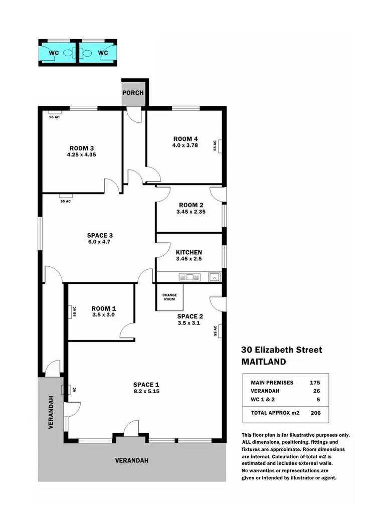 Floorplan of Homely house listing, 30 Elizabeth Street, Maitland SA 5573