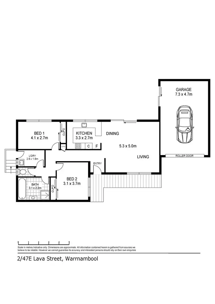 Floorplan of Homely house listing, 2/47E Lava Street, Warrnambool VIC 3280