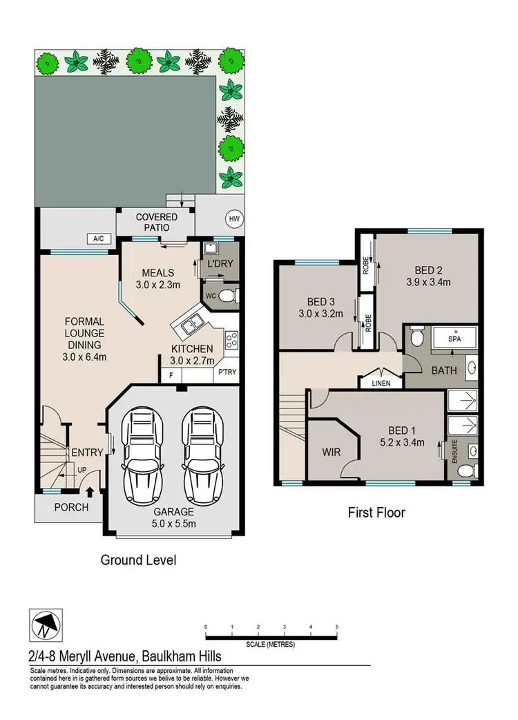 Floorplan of Homely townhouse listing, 2/4-8 Meryll Avenue, Baulkham Hills NSW 2153