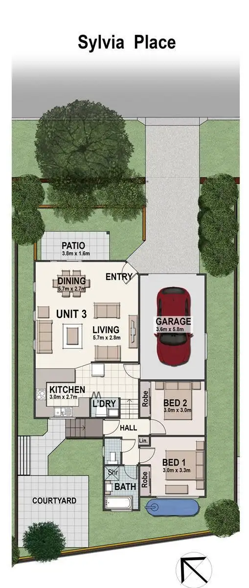 Floorplan of Homely house listing, House 3/6 Bottlebrush Road, Mount Hutton NSW 2290