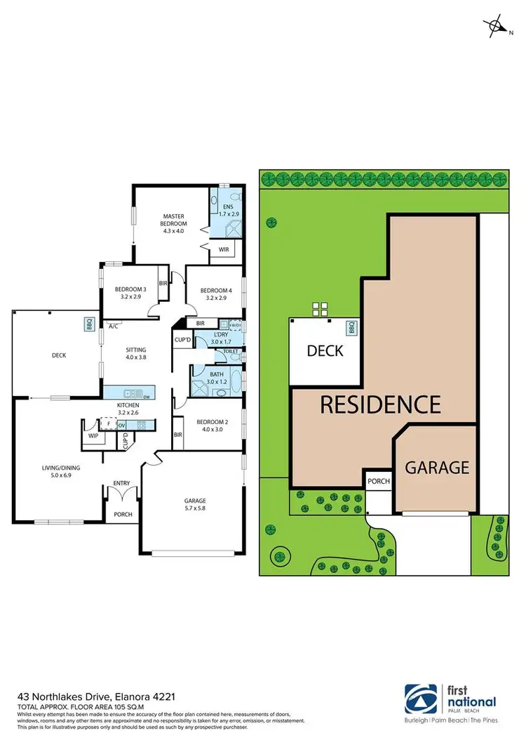 Floorplan of Homely house listing, 43 Northlakes Drive, Elanora QLD 4221
