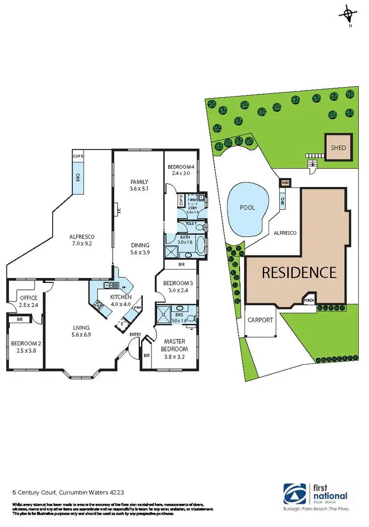 Floorplan of Homely house listing, 6 Century Court, Currumbin Waters QLD 4223