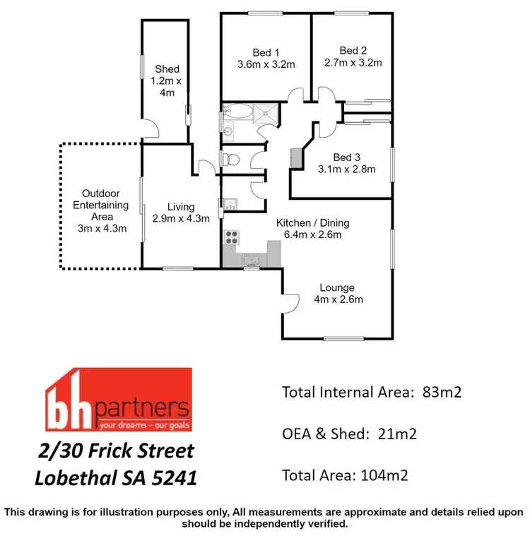 Floorplan of Homely house listing, 2/30 Frick Street, Lobethal SA 5241