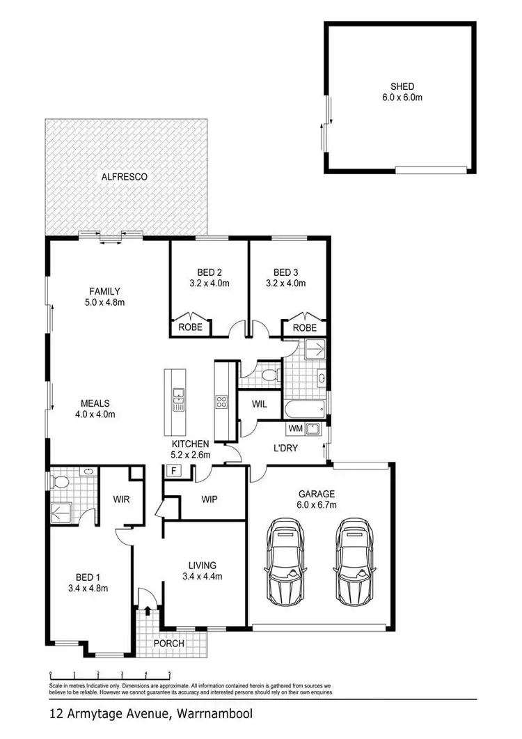 Floorplan of Homely house listing, 12 Armytage Avenue, Warrnambool VIC 3280