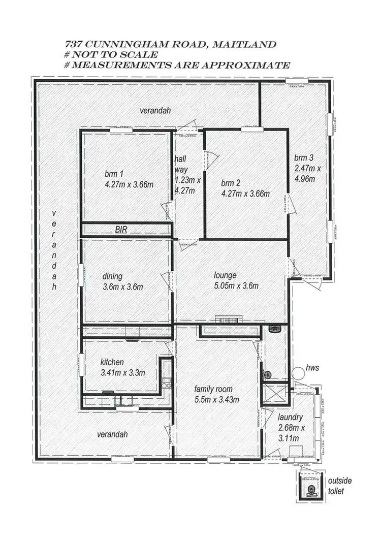 Floorplan of Homely house listing, 737 Cunningham Road, Maitland SA 5573