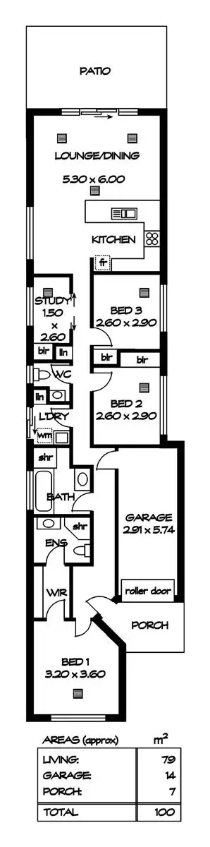 Floorplan of Homely house listing, 15A The Parade, Blair Athol SA 5084