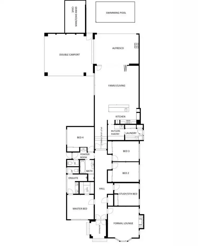Floorplan of Homely house listing, 595 Poole Street, Albury NSW 2640