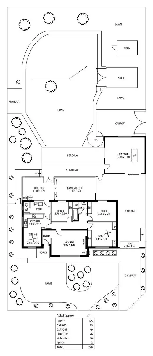 Floorplan of Homely house listing, 18 Elizabeth Street, Blair Athol SA 5084