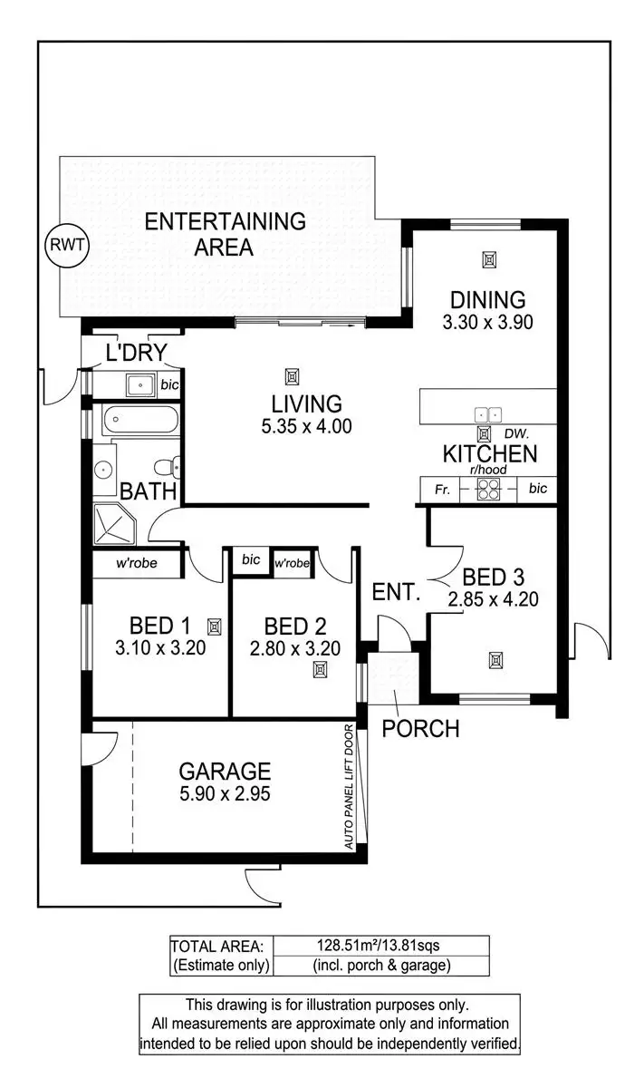 Floorplan of Homely house listing, 3E Ailsa Avenue, Warradale SA 5046