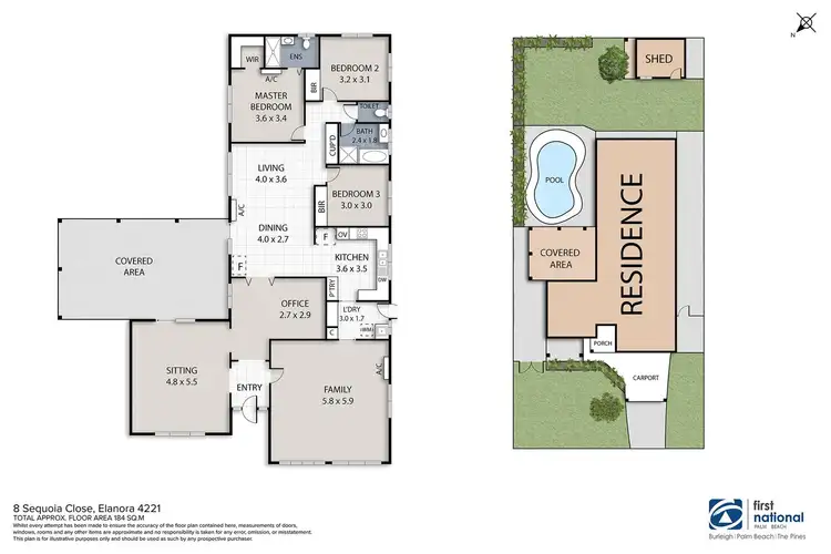 Floorplan of Homely house listing, 8 Sequoia Close, Elanora QLD 4221