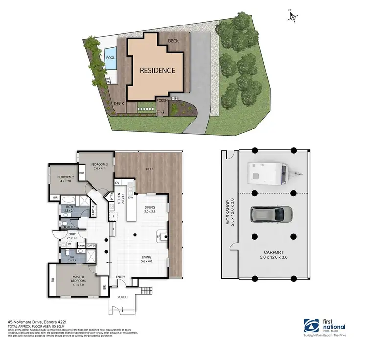 Floorplan of Homely house listing, 45 Nollamara Drive, Elanora QLD 4221