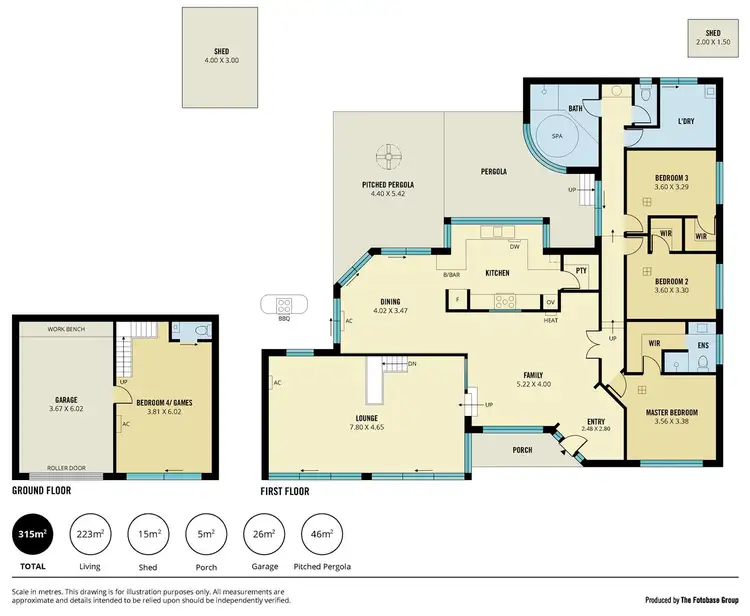 Floorplan of Homely house listing, 4 Quiet Place, Wynn Vale SA 5127
