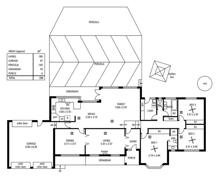 Floorplan of Homely house listing, 24b Kara Crescent, Gulfview Heights SA 5096