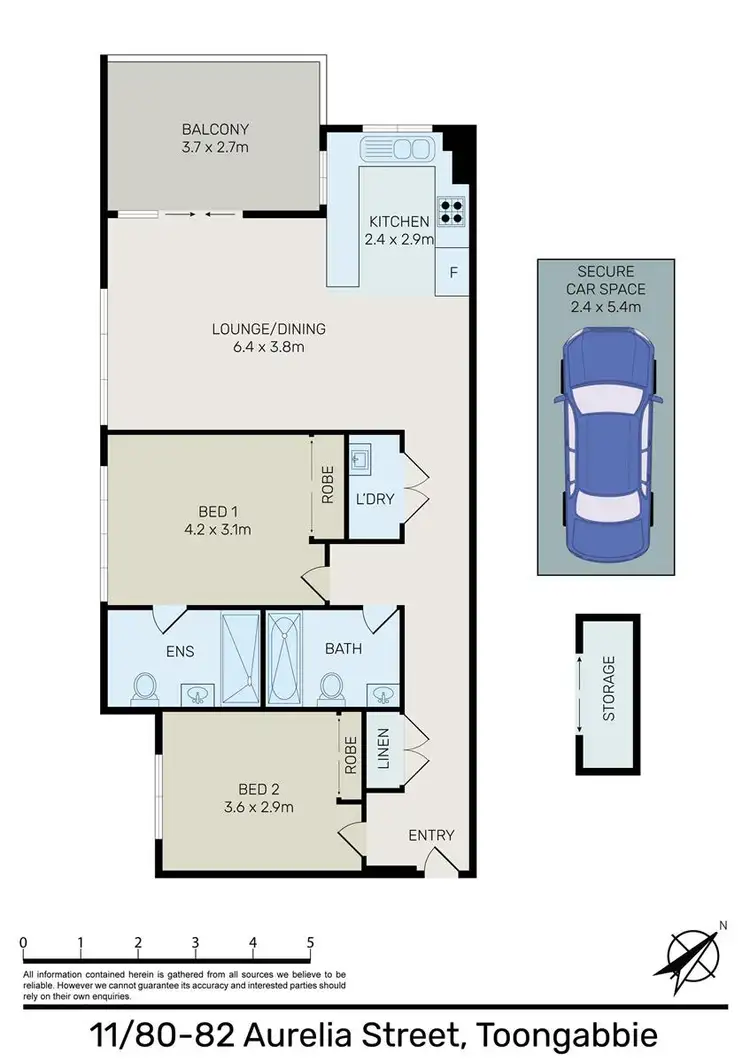 Floorplan of Homely apartment listing, 11/80-82 Aurelia Street, Toongabbie NSW 2146
