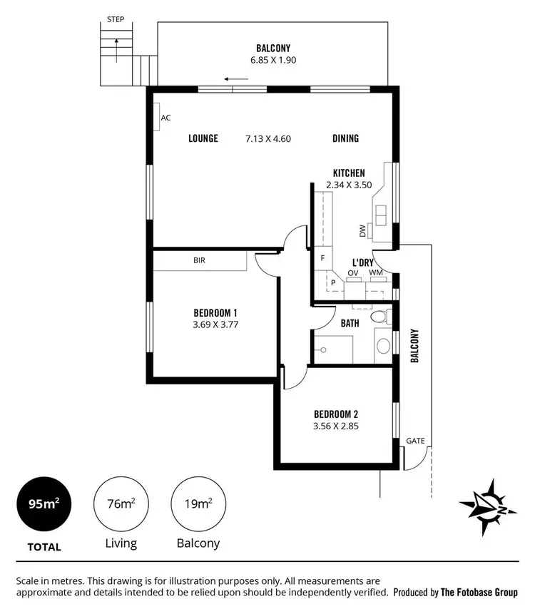 Floorplan of Homely apartment listing, 4/30 Adelphi Terrace, Glenelg North SA 5045