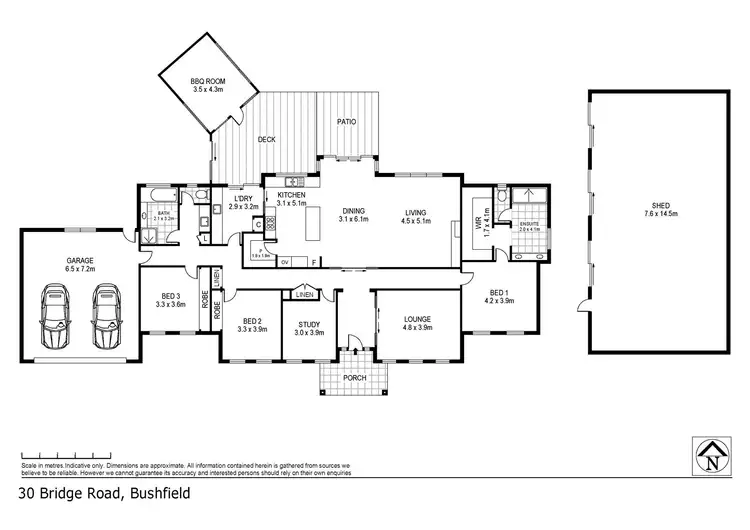 Floorplan of Homely house listing, 30 Bridge Road, Bushfield VIC 3281
