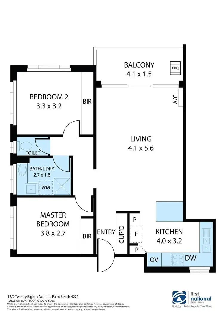 Floorplan of Homely apartment listing, 12/9 Twenty Eighth Avenue, Palm Beach QLD 4221