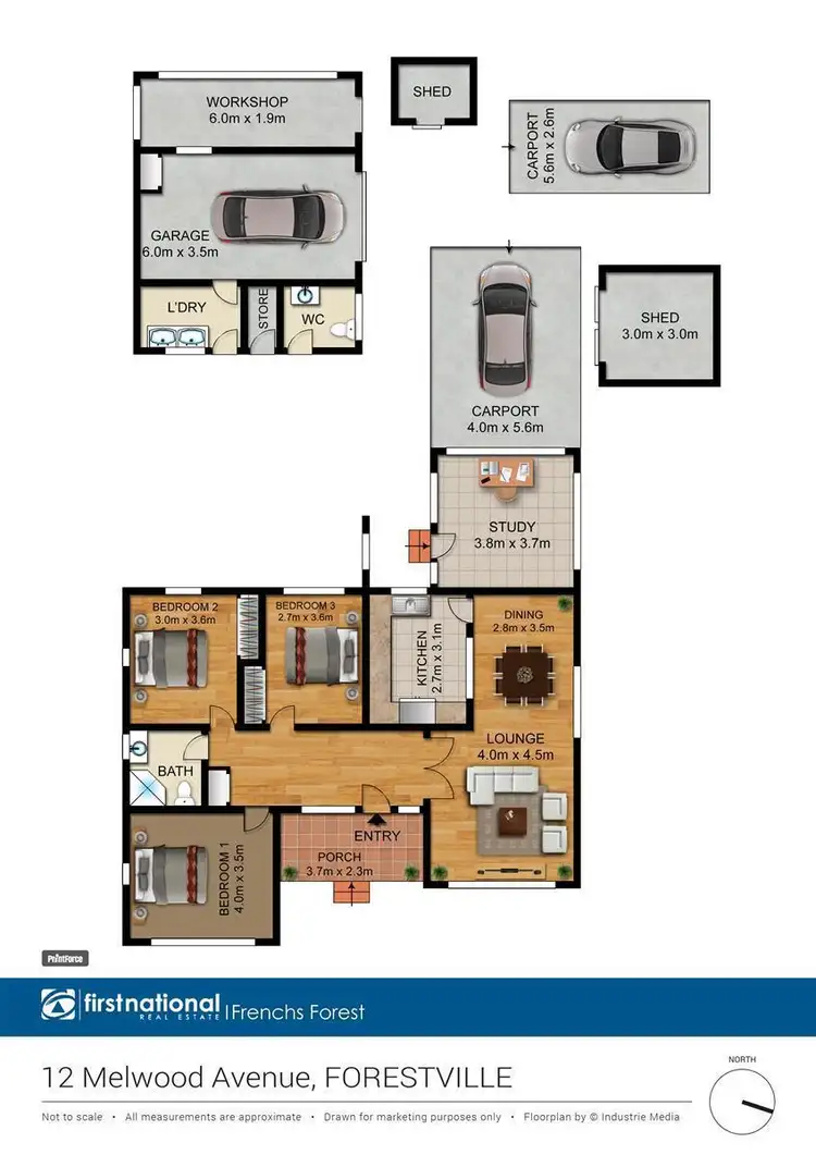 Floorplan of Homely house listing, 12 Melwood Avenue, Forestville NSW 2087