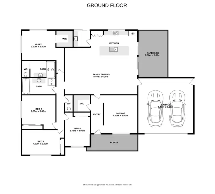 Floorplan of Homely house listing, 13 Hampshire Boulevard, Leneva VIC 3691