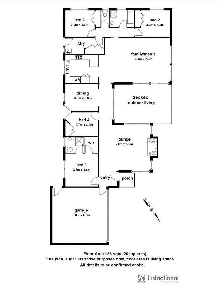 Floorplan of Homely house listing, 4 Cord Close, Berwick VIC 3806