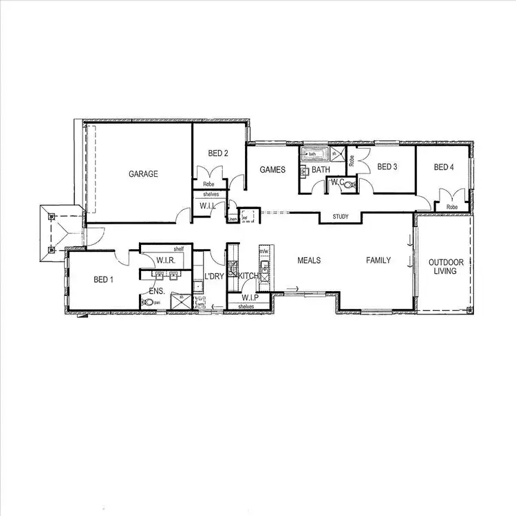 Floorplan of Homely house listing, 41 Riverstone Boulevard, Berwick VIC 3806