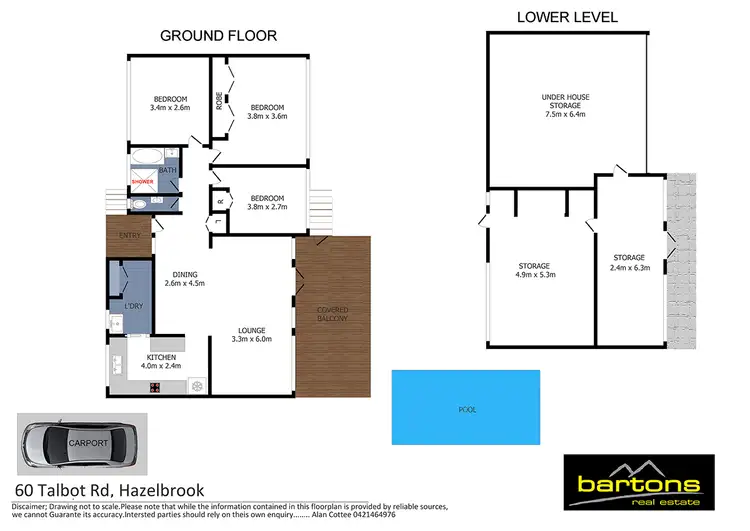 Floorplan of Homely house listing, 60 Talbot Road, Hazelbrook NSW 2779