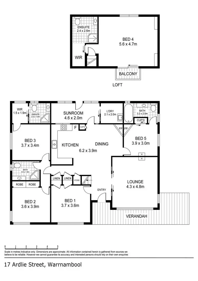 Floorplan of Homely house listing, 17 Ardlie Street, Warrnambool VIC 3280