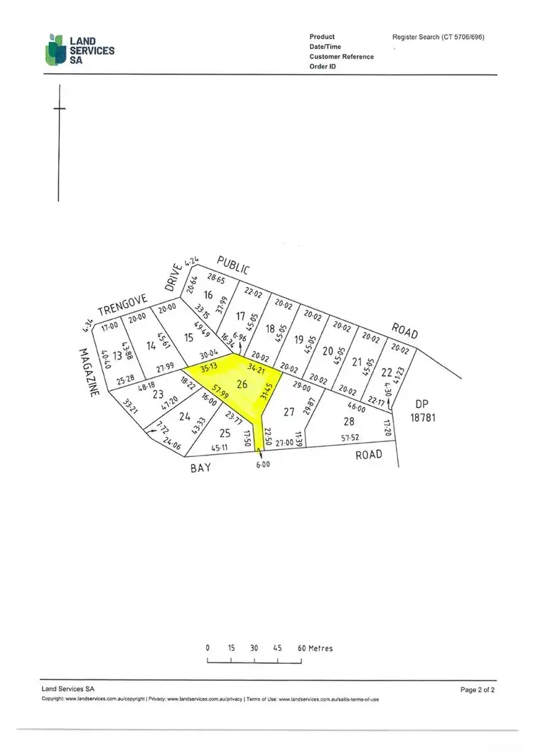 Floorplan of Homely land listing, LOT 26/12 Magazine Bay Road, Point Turton SA 5575