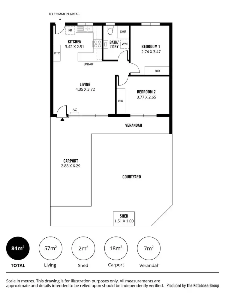 Floorplan of Homely unit listing, 2/4 Helenslea Avenue, Brooklyn Park SA 5032