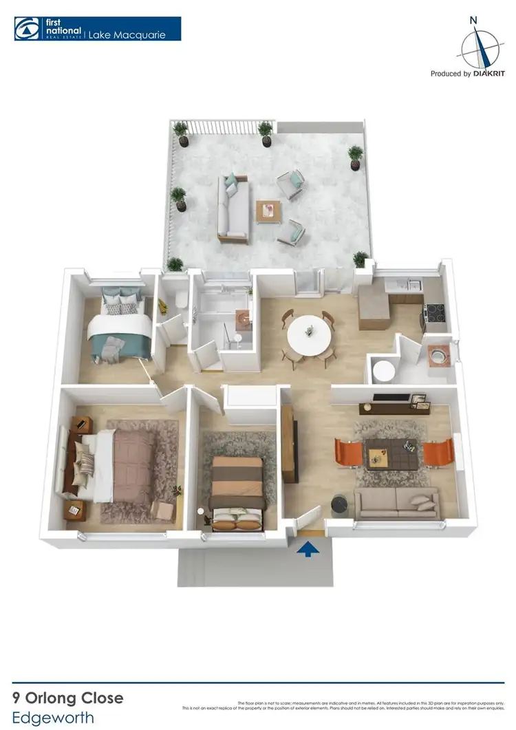 Floorplan of Homely house listing, 9 Orlong Close, Edgeworth NSW 2285