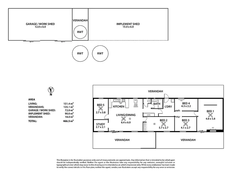 Floorplan of Homely house listing, 80 Riverview/Weber Road, Bowhill SA 5238