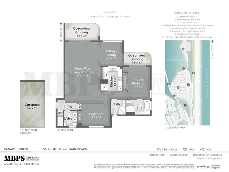 Floorplan of Homely apartment listing, 59 Pacific Street, Main Beach QLD 4217