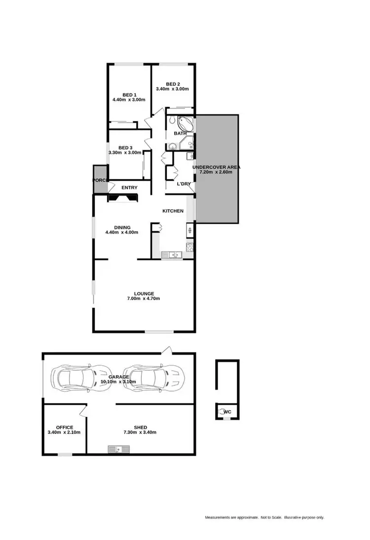 Floorplan of Homely house listing, 22 Pearce Street, Wodonga VIC 3690