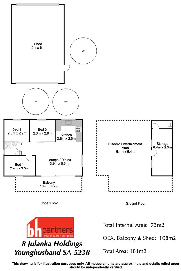 Floorplan of Homely house listing, Shack 8 Julanka Holdings, Younghusband SA 5238