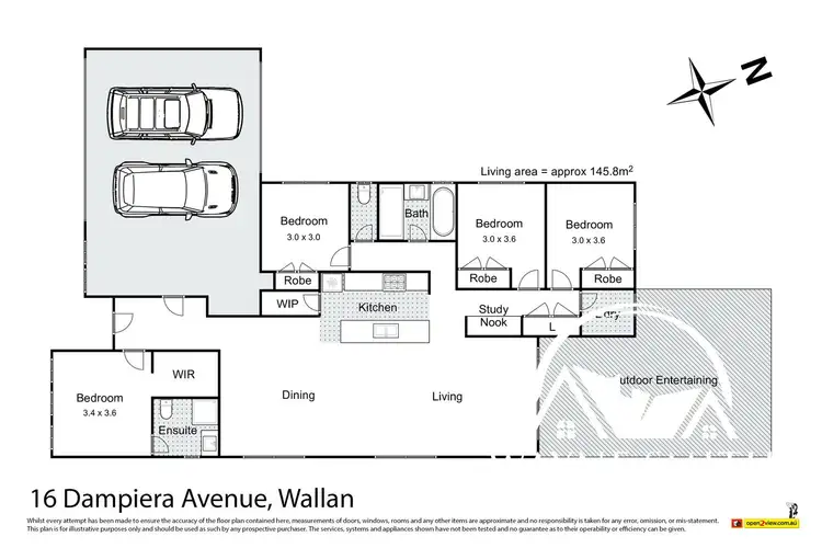 Floorplan of Homely house listing, 16 Dampiera Avenue, Wallan VIC 3756