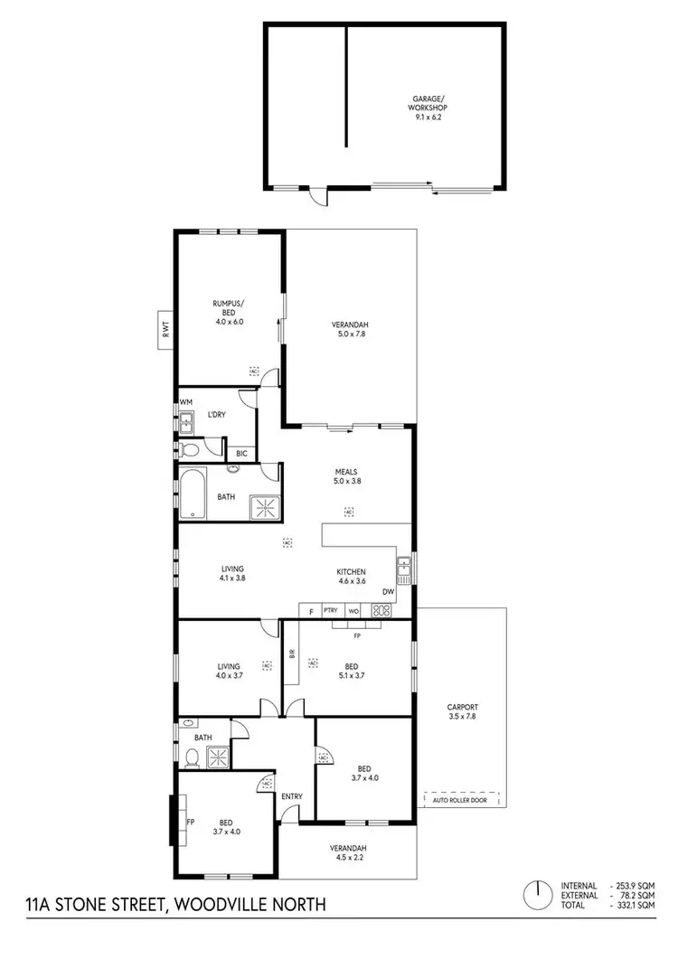 Floorplan of Homely house listing, 11a Stone Street, Woodville North SA 5012