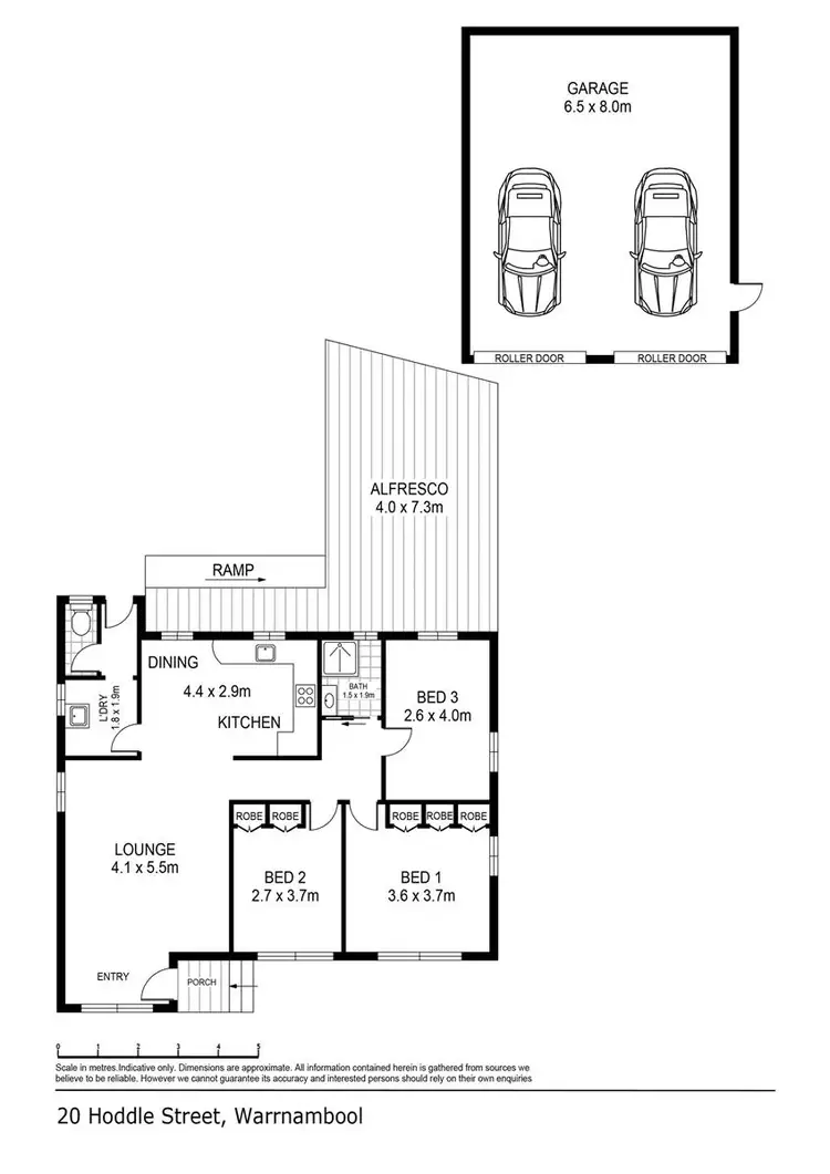 Floorplan of Homely house listing, 20 Hoddle Street, Warrnambool VIC 3280