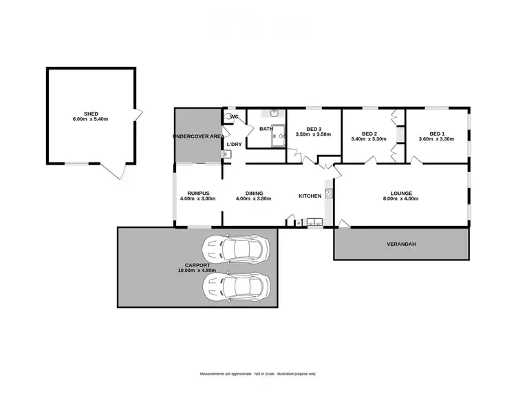 Floorplan of Homely house listing, 5 Spring Avenue, Wodonga VIC 3690