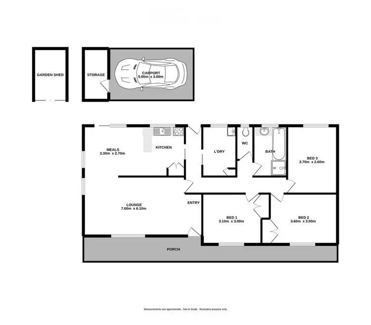 Floorplan of Homely house listing, 13 Wiltshire Crescent, Wodonga VIC 3690