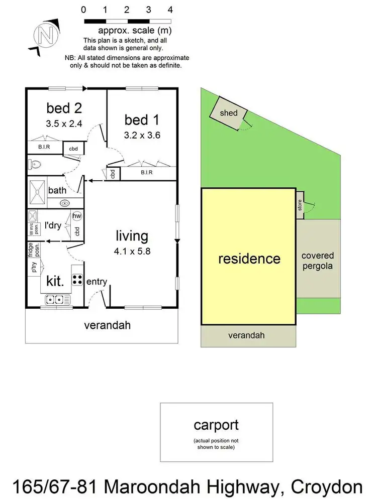 Floorplan of Homely unit listing, 165/67-81 Maroondah Highway, Croydon VIC 3136
