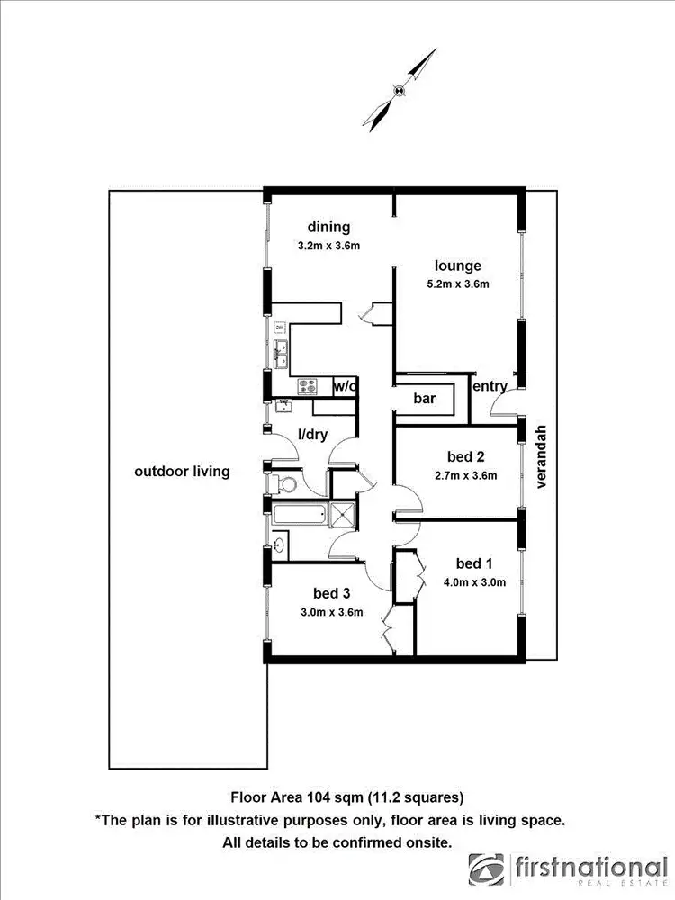 Floorplan of Homely house listing, 64 Collins Crescent, Berwick VIC 3806