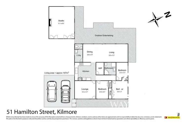 Floorplan of Homely house listing, 51 Hamilton Street, Kilmore VIC 3764