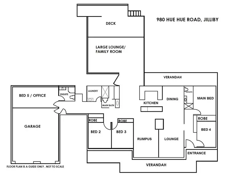 Floorplan of Homely rural property listing, 980 Hue Hue Road, Jilliby NSW 2259