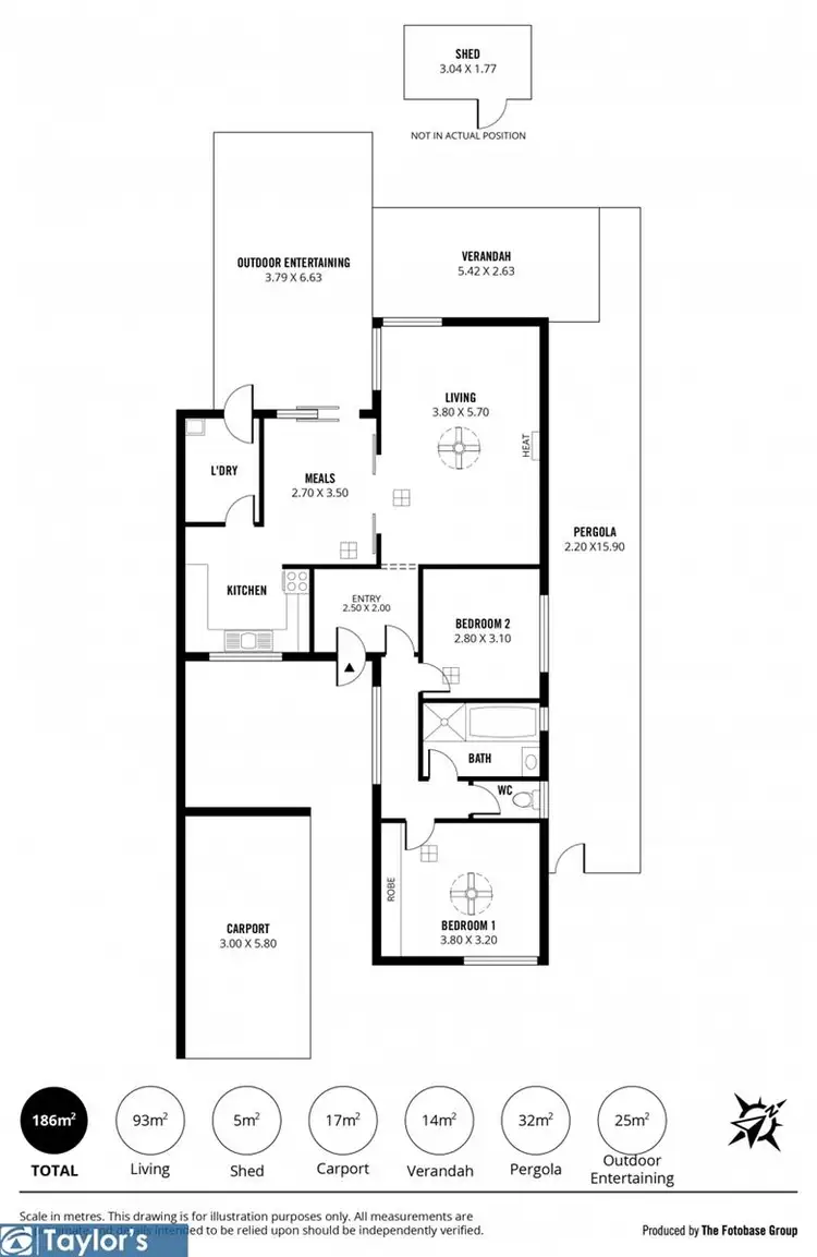 Floorplan of Homely unit listing, 1 Clarence Street, Salisbury SA 5108