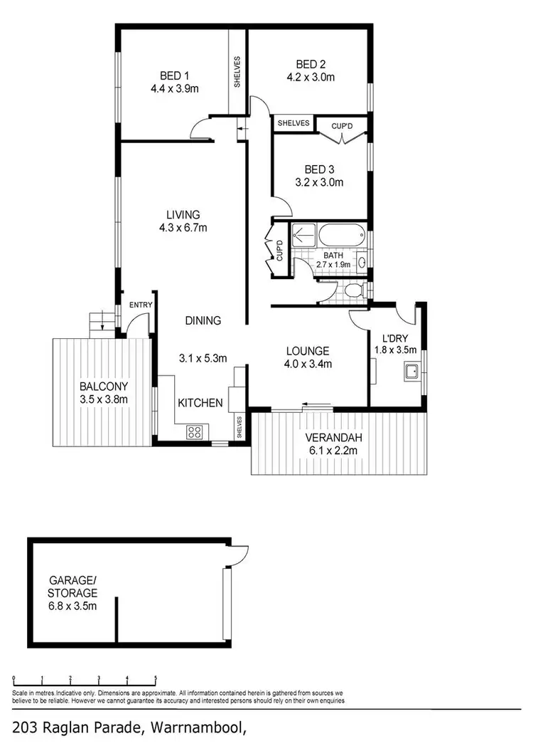 Floorplan of Homely house listing, 203 Raglan Parade, Warrnambool VIC 3280